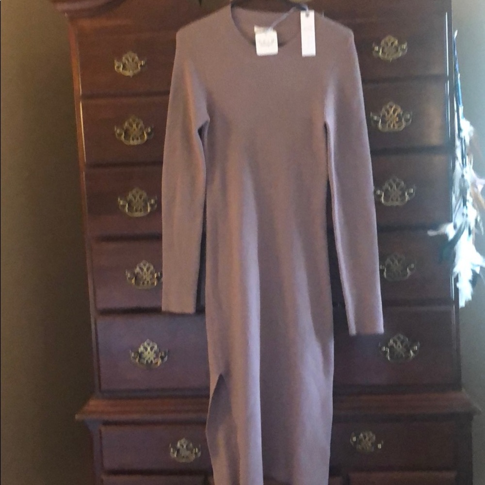 Long sweater dress